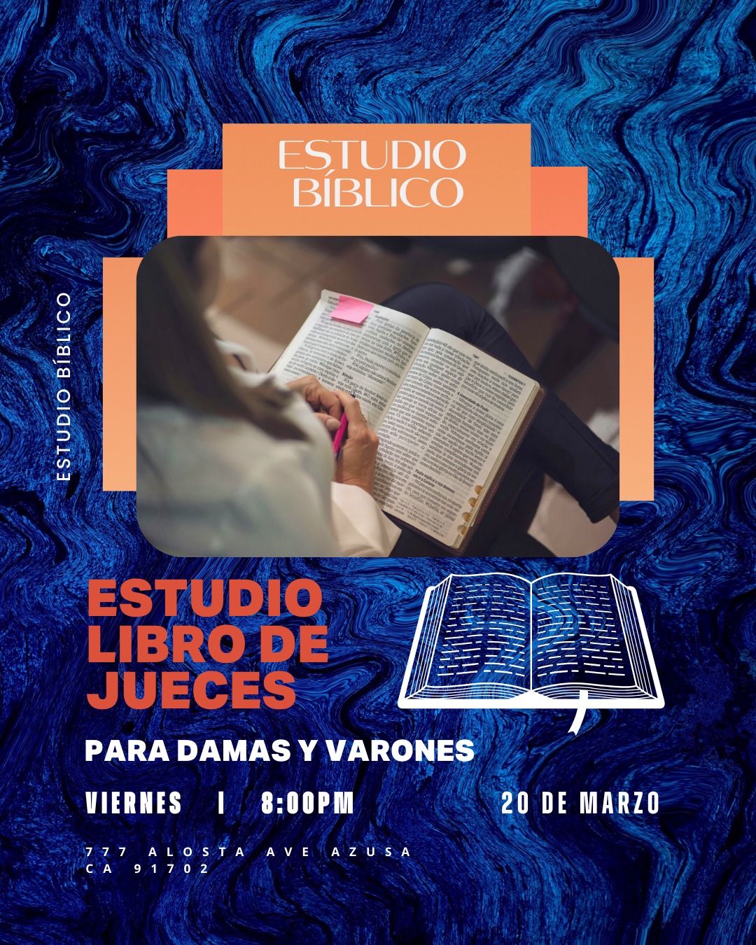 ✨ Seguimos caminando juntos ✨
No es solo una reunión.
Es un proceso.
Es crecer desde adentro hacia afuera.
Si estás buscando profundidad, dirección y una fe práctica — este es tu lugar.
📖 Estudio Bíblico — Damas y Varones
🕗 8:00 PM
💚 Embrace & The Journey
🕗 8:00 PM
Iniciamos la serie “Auténtico”, inspirada en la carta de Santiago.
Una fe que se refleja en acciones.
Una fe que se sostiene en lo real.
Una fe que transforma cada área de la vida.
¡Eres bienvenido!