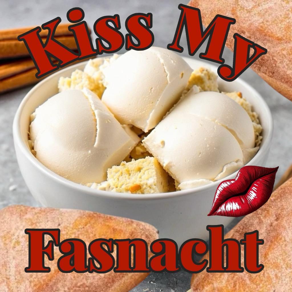We’ve got something really fun to share today! 🎉
With the help of two local Fairport Moonlighters, Brothers Alex and Joey, we created a brand-new flavor that’s as bold as its name… “Kiss My Fasnacht!” 😄
This delicious creation starts with our smooth, creamy vanilla ice cream, adds a hint of warm cinnamon, and then gets the real star treatment — chunks of a cinnamon Fasnacht donut mixed right in! A favorite from Ridge Donuts.!
It’s sweet, cozy, and absolutely packed with flavor. Trust us… you’re going to want to try this one.
And of course, a big shout-out and Happy Birthday, Alex! 🎂 Thanks for helping us dream up this awesome new flavor.
Come down and grab a scoop before it disappears