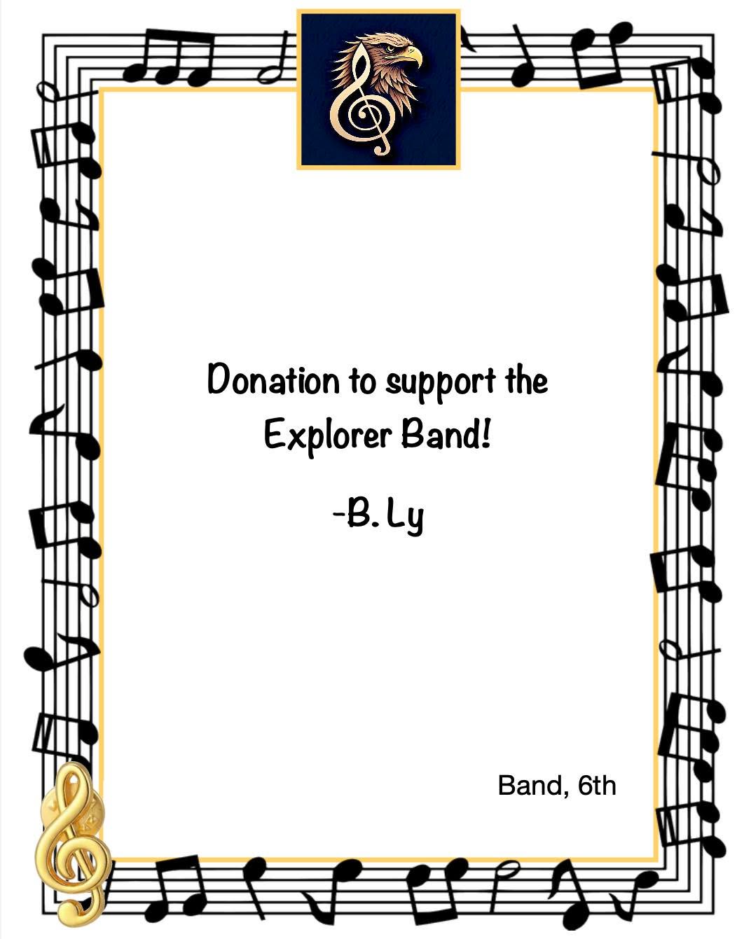 Thank you for your donations!