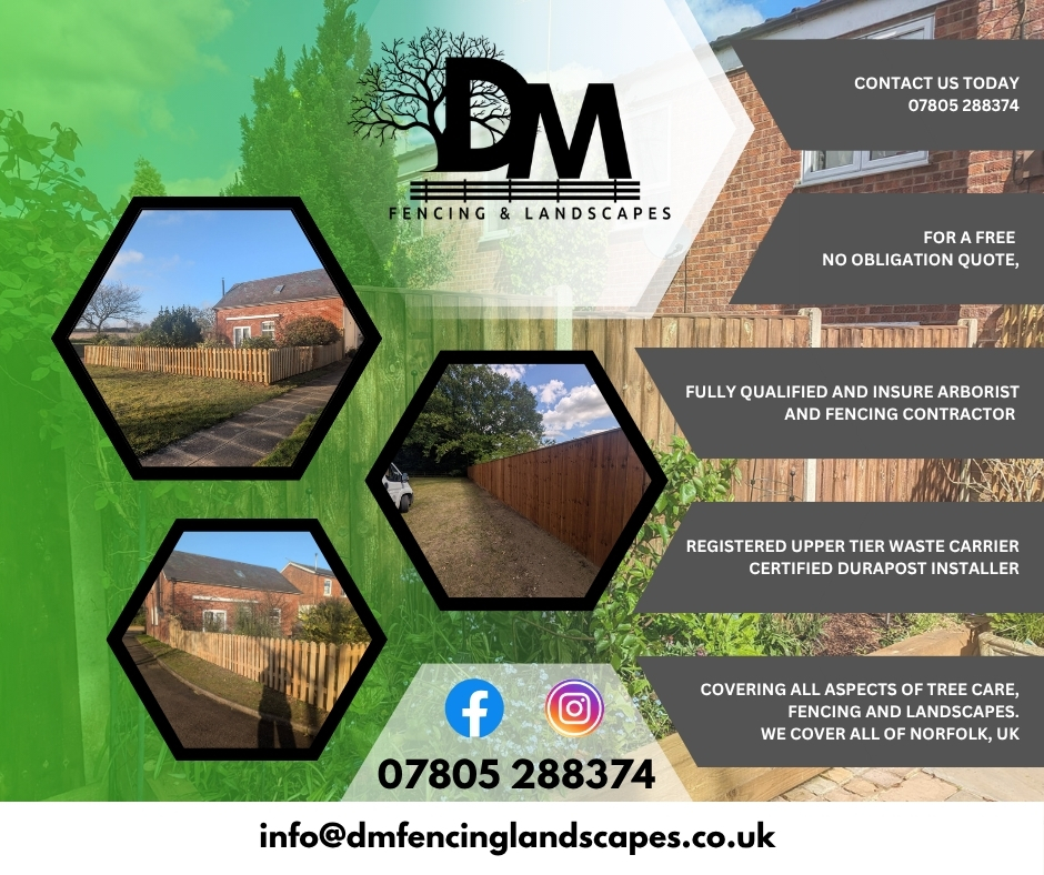 Looking for a fencer or landscaper?
Look no further
Contact Daniel Matthews for a quote.
#fencing #dmfencingandlanscapes #landscape #landscapes #norfolk