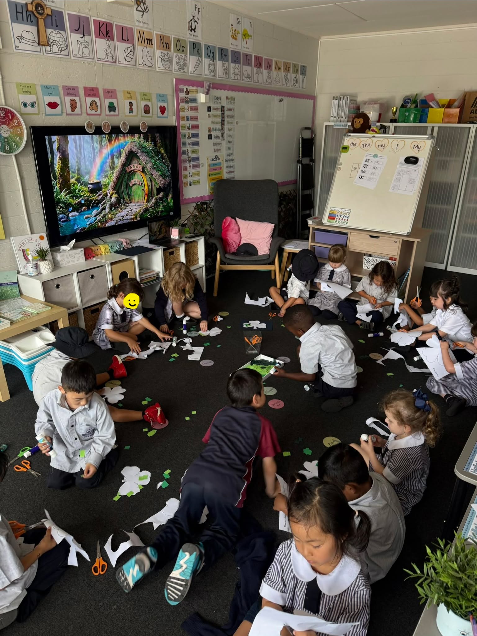 ☘️ Today, our Prep students explored St. Patrick's Day and the significance of shamrocks, also known as the three-leaf clover! They discovered how St. Patrick used them to teach about the Holy Trinity: God the Father, God the Son, and God the Holy Spirit, all in one. Just as each leaf of the shamrock represents a part of the whole, the Holy Trinity embodies three aspects of one divine being. It was wonderful lesson! #StPatricksDay #Shamrock #HolyTrinity #LearningAndGrowing