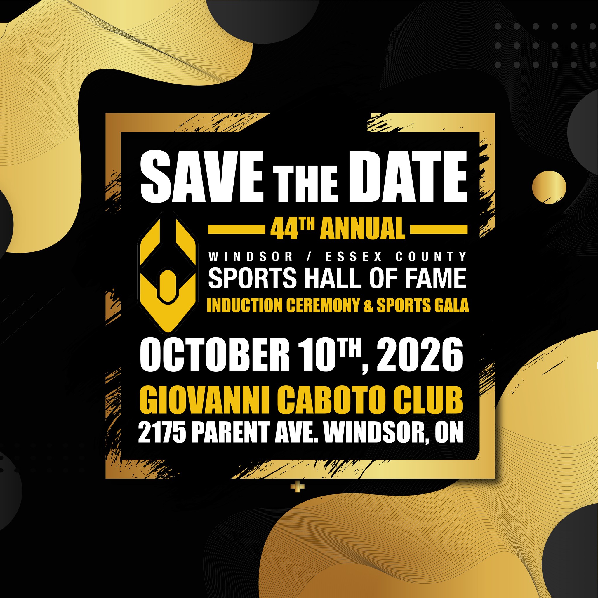 π
Mark your Calendars! The 44th Annual Windsor/Essex Sports Hall of Fame Gala has been set! π
.
Join us on October 10th at the Giovanni Caboto Club as we honour the amazing Athletes and Builders who have left their mark in the sports world! It's going to be a BIG night, you won't want to miss it!
.
Stay Tuned! More information to come!
.
.
#wecshof #HallOfFame #Gala #Athletes #Builders #Inductees #windsoressex
#windsor #Sports