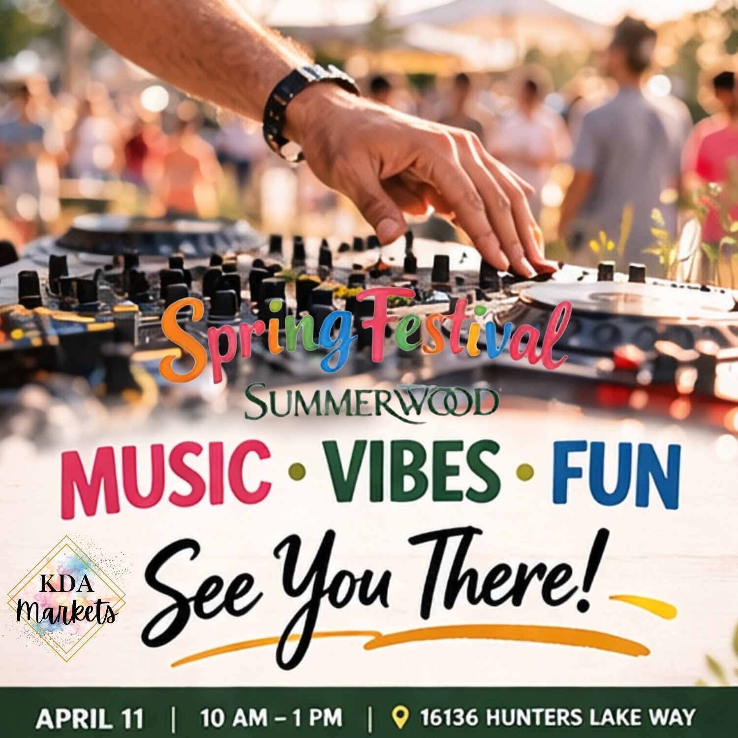 Good music + good people = GREAT vibes 🎶✨
Our live DJ will be setting the tone all day—so come ready to dance, vibe, and enjoy the energy!
💃 Music
🌞 Sunshine
🎈 Bounce Houses
🎨 Face Painting
🍔 Food Vendors
🚂 Train Rides
🐐 Petting Zoo & More
🎟️ FREE Admission
📅 April 11 | 10 AM – 1 PM
📍 16136 Hunters Lake Way
@summerwoodhoalifestyle
It’s more than an event—it’s a whole vibe 🔥
𝐈𝐧𝐭𝐞𝐫𝐞𝐬𝐭𝐞𝐝 𝐢𝐧 𝐛𝐞𝐜𝐨𝐧𝐢𝐧𝐠 𝐚𝐧 𝐞𝐱𝐡𝐢𝐛𝐢𝐭𝐨𝐫?
𝐒𝐢𝐠𝐧 𝐮𝐩: Link in Bio
#kdamarkets #houstontx #summerwoodspringfestival #thingstodoinatascocita #lakehouston