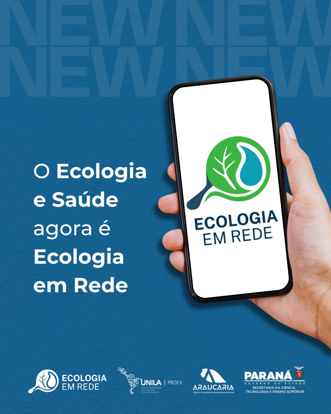 Temos novidades! O Ecologia e Saúde agora é Ecologia em Rede 🌐🌱
Nosso propósito continua o mesmo: comunicar ciência, promover consciência ambiental e aproximar a sociedade da natureza.
Agora damos um passo além. Começamos com as arboviroses e ampliamos nosso olhar para conectar diferentes projetos, iniciativas e pessoas que fazem a ciência cidadã acontecer.
Porque ciência também é rede, troca e colaboração. Vem fazer parte disso com a gente! 💚
Texto/Design: Jaciely Vieira
#ecologiaemrede #cienciacidada #divulgaçaocientifica #educacaoambiental