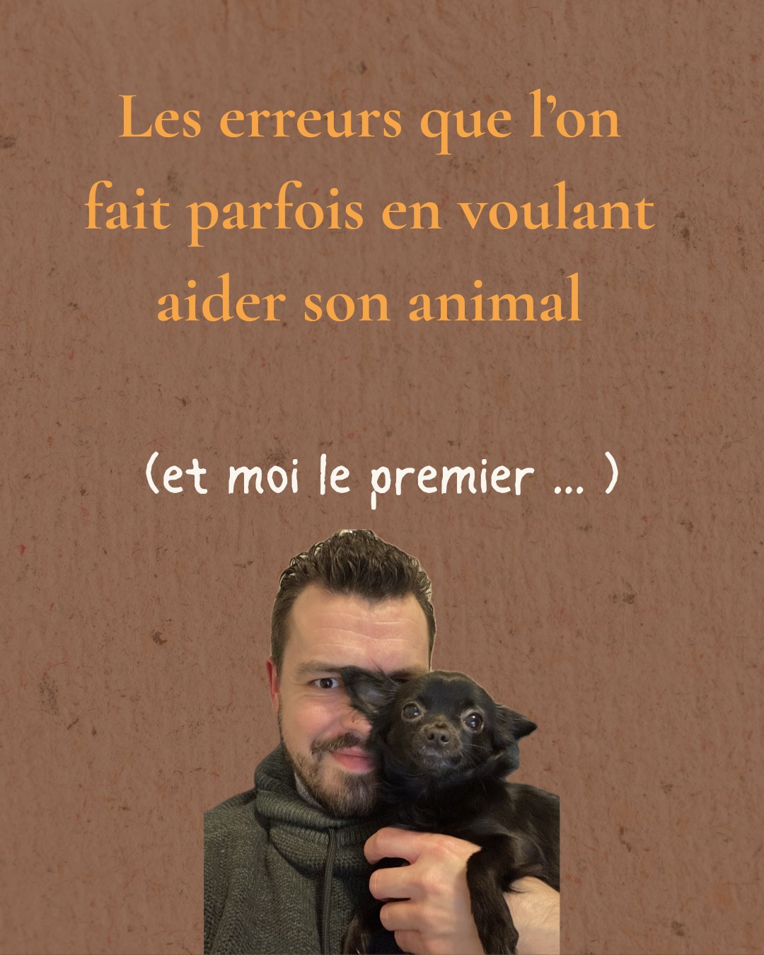 Quand on aime profondément son animal,
on veut bien faire
On pense aider
on pense faire ce qu’il faut
on pense aller dans la bonne direction
Mais parfois…
ce dont il a vraiment besoin est ailleurs
Je l’ai vécu avec Pia
Elle avait une phobie de sortir
et moi, je pensais que la solution était simple
la sortir plus
l’habituer
la pousser un peu
Sauf que plus je faisais ça…
plus son stress augmentait
Et c’est là que j’ai compris quelque chose
Aider un animal, ce n’est pas toujours le pousser à dépasser
ce n’est pas toujours “faire plus”
Parfois, c’est s’arrêter
observer
et comprendre ce qu’il ressent vraiment
Parce que derrière un comportement
il y a toujours quelque chose
✨ Dis-moi
est-ce que ça t’est déjà arrivé de penser bien faire…
et de réaliser après coup que ce n’était pas ce dont ton animal avait besoin ?