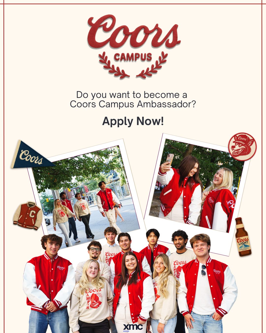 Do you want to represent the brand that everyone is talking about on campus?
XMC is building an exclusive roster of Coors Campus Ambassadors at a campus near you!
We’re looking for second and third year University students in:
📍Guelph
📍Ottawa
📍London
📍Kingston
📍Waterloo
📍Sherbrooke
📍Wolfville
If you're socially connected, culturally respected, and ready to create real impact on campus through high-energy events, strategic partnerships, and content that actually gets people talking, this is your opportunity.
✅ Must be 19+ with Smart Serve
✅ Social media presence (1k+ IG followers, 74%+ 19+)
✅ Event/sales experience is a bonus
✅ Perks include stipend, product, exclusive merch & access to VIP events
Ready to build brand love and create unforgettable moments on campus?
Apply on our website through the link in our bio!
#CampusAmbassador #StudentJobs #ExperientialMarketing #XMC #eXperienceIsEverything #EnjoyResponsibily