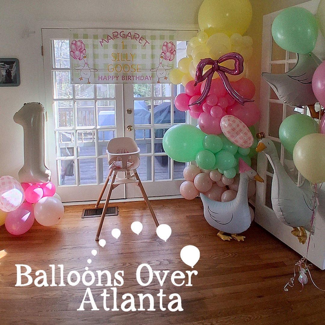 One silly goose turning ONE 🪿🎈
This theme will never not make us smile—soft gingham, the cutest goose mylars, and a custom banner to bring it all together 🤍
Playful, sweet, and just the right amount of silly for a first birthday.
If you’ve got a fun theme in mind, we love turning it into something polished, cohesive, and totally celebration-ready.
#BalloonsOverAtlanta #AtlantaEvents #AtlantaParty #AtlantaBalloons #FirstBirthday #OneSillyGoose #SillyGooseParty #KidsPartyIdeas #BalloonDecor #PartyInspo #AtlantaMoms #ATLKids 🎈