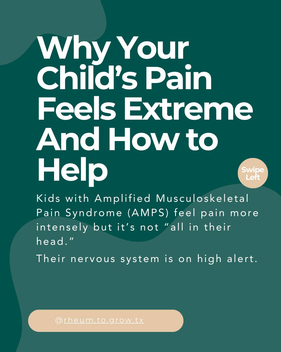 Why Your Child’s Pain Feels Extreme — And How to Help 💛
Kids with Amplified Musculoskeletal Pain Syndrome (AMPS) often say that even small bumps, stretches, or everyday activities hurt way more than they should. And parents are left wondering… how can this much pain come from so little?
Here’s why 👇
Their nervous system is on high alert.
Think of pain like an alarm system 🚨
• Normally, pain is like a fire alarm — it goes off only when there’s real danger, like an injury.
• In AMPS, that alarm is hypersensitive. Even normal movement or light touch can set it off, making pain feel intense and overwhelming.
This pain is not “all in their head.”
It’s a real, physical change in how the brain and nerves process signals 🧠⚡
Why this understanding matters:
✨ Pain doesn’t always mean damage
✨ Helps parents avoid pushing too fast, which can worsen symptoms
✨ Explains why desensitization therapy works — it gently retrains the nervous system to respond more appropriately
Tips for parents 💙
✔️ Encourage graded movement — small, consistent steps back to activity
✔️ Track triggers and patterns to anticipate flare-ups
✔️ Partner with pediatric pain specialists, physical therapists, or rheumatologists for safe, guided desensitization
👉 Save this post to share with another parent
📩 Need help understanding and managing your child’s AMPS pain?
🔗 Click the link in bio to book a call with Dr. Singla
👉Comment the word STACK to receive the link to download our free guide: The Pyramid Stack: A step by step guide to level up your child’s autoimmune care.