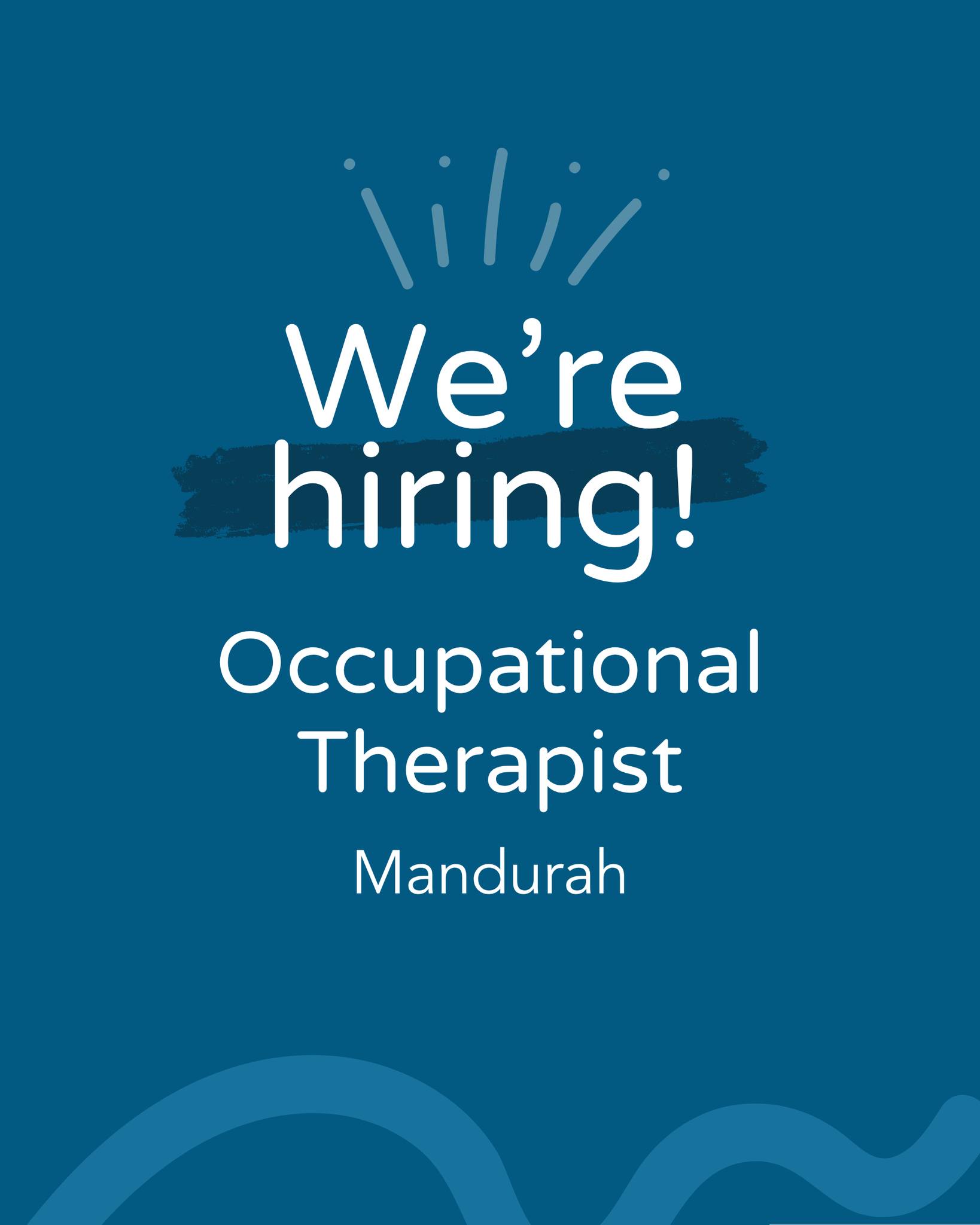 We’re hiring!
Enable WA is looking for a Senior Occupational Therapist or Occupational Therapist to join our Mandurah team. With flexible working options, strong supervision, PD support, and a genuinely collaborative environment, this is a great opportunity for both experienced OTs and new grads.
If you’re passionate about supporting people to live well in their community, we’d love to hear from you.
👉 Click through to the SEEK ad to learn more and apply
https://www.seek.com.au/job/91223738
Applications close COB Monday 27 April 2026.
#NDISAustralia #DisabilityWA #AlliedHealth #SupportWork #SupportWorkers #ServiceCoordination #NDISPlans #SpeechPathology #SpeechTherapy #NDIS #OccupationalTherapy #OccupationalTherapists #PBS #PositiveBehaviourSupport #EnableWA