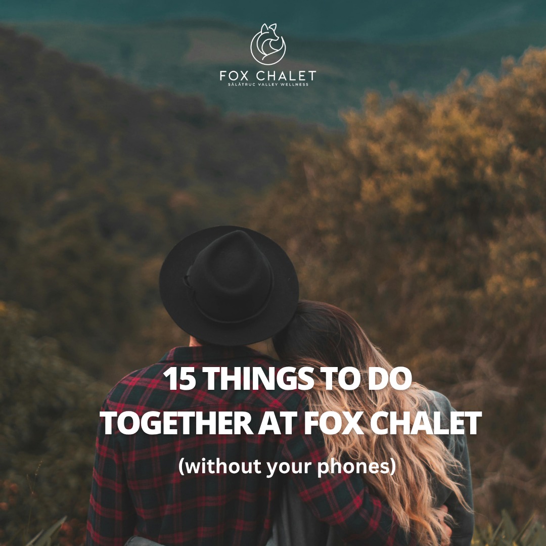 🇷🇴
Un cuplu nu rezervă camere la Fox Chalet doar pentru un loc de cazare.
O ședere la chalet este o investiție în relație.
Fox Chalet creează cadrul în care reconectarea se întâmplă firesc.
Iată câteva dintre lucrurile preferate de oaspeții noștri, care aduc oamenii mai aproape. Tu pe care îl alegi?
1. Să faceți pizza împreună
2. Să vă relaxați în ciubăr
3. Să vă bucurați de un masaj
4. Să trageți un pui de somn la amiaz
5. Să citiți aceeași carte
6. Să priviți stelele
7. Să faceți sport împreună
8. Să stați la saună
9. Să priviți răsăritul
10. Să visați la viitor
11. Să meditați
12. Să jucați un joc împreună
13. Să împărtășiți amintiri din copilărie
14. Să faceți cafea la French press împreună
15. Să admirați priveliștea ținându-vă de mână
Bonus: Doar să fiți unul cu altul.
Pentru rezervări sunați la 0766649645 sau pe website-ul din bio.
🇬🇧
A couple doesn’t book Fox Chalet just for a place to stay.
They invest in their relationship.
Fox Chalet creates the kind of space where connection—and reconnection—can happen naturally. Here are some of our guests’ favorite ways to spend time together.
Which one is on your list?
1. Bake a pizza together
2. Sit in the hot tub
3. Enjoy a massage
4. Take a nap
5. Read the same book
6. Stargaze
7. Move your body together
8. Sit in the sauna
9. Watch the sunrise
10. Dream about the future
11. Meditate
12. Play a game
13. Share childhood stories
14. Make French press coffee together
15. Soak in the view while holding hands
Bonus: Just be
🔗// Learn more in our bio link or call us at 0766649645
#FoxChalet | #FoxChaletBucovina | #Bucovina | #DescoperaBucovina | #SlowTravel | #Cupluri | #Reconnect | #ViataInNatura | #RetreatRomania | #TravelRomania #discoverbucovina #bucovinatravel #visitbucovina #visitromania #traveltoromania