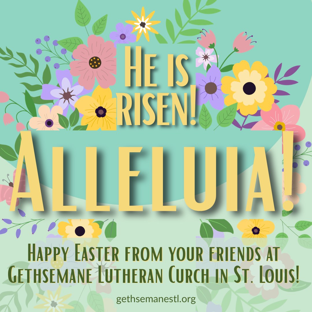Alleluia! Christ is risen!
Christ is risen indeed! Alleluia!
Today we proclaim the heart of our faith:
Love is stronger than death.
Hope is not buried.
God makes all things new.
However you mark this Easter morning—quietly, joyfully, or somewhere in between—may the promise of resurrection meet you where you are.
And if you’re looking for a place to sing “Alleluia,” hear the story again, and share the feast, join us for worship today at 8:30am (and stay for the yogurt parfait buffet!) or 11am.
This is the day the Lord has made.