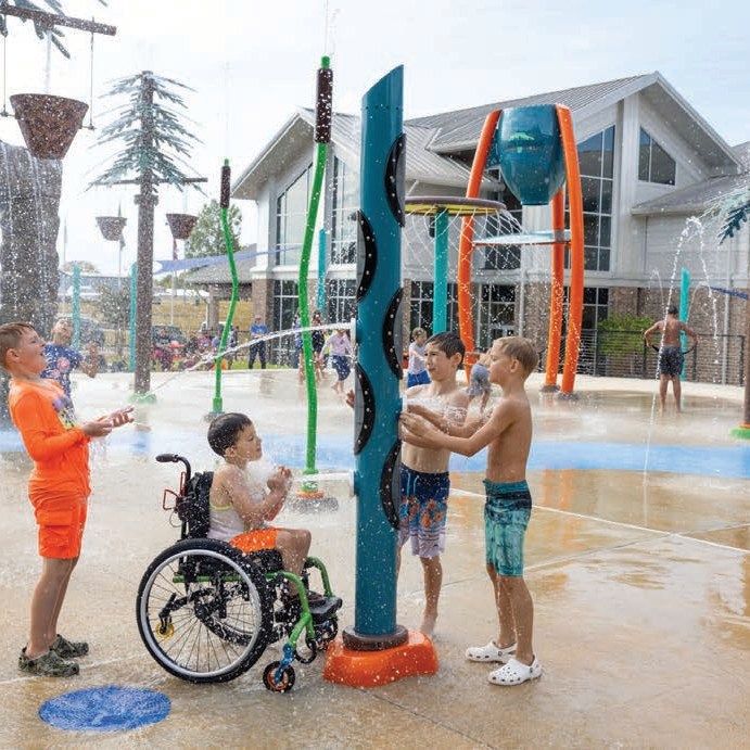 Here at RMR, we believe water has a way of bringing everyone together 💧
Splash play is naturally inclusive, creating spaces where kids of all abilities can play side-by-side, laugh together, and just be kids.
Let’s build places in Colorado where everyone belongs.
Hashtags:
#InclusivePlay #SplashPad #play #PlayForAll #landscapearchitecture #playground #playgrounddesign