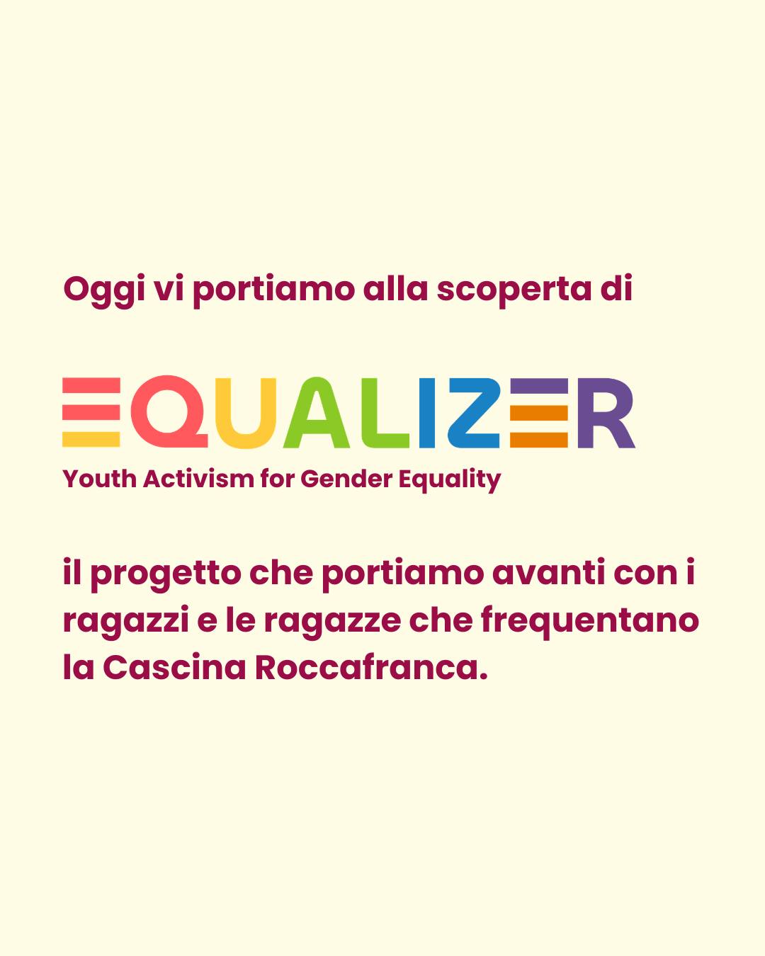 Equalizer è il progetto che portiamo avanti con i ragazzi e le ragazze del nostro doposcuola di @cascinaroccafranca!
Negli scorsi venerdì abbiamo realizzato uno striscione collettivo in cui i ragazzi e le ragazze hanno potuto esprimere i loro pensieri sulla giornata dell’8 Marzo e l’abbiamo portato con noi in corteo, per dare voce a tutte le nostre idee! 🌾✌🏼
Ogni venerdì, poi, con @associazione_artemixia i ragazzi e le ragazze hanno la possibilità di partecipare ad un corso di espressività teatrale.
Continuate a seguirci per scoprire le prossime attività di progetto!
Equalizer é un progetto realizzato con il contributo della Regione Piemonte e dell'Unione Europea, nell'ambito del bando Connect for Global Change.
#connectforglobalchange #EUDEARprogramme #ongpiemonte @ongpiemonte @eu_partnerships