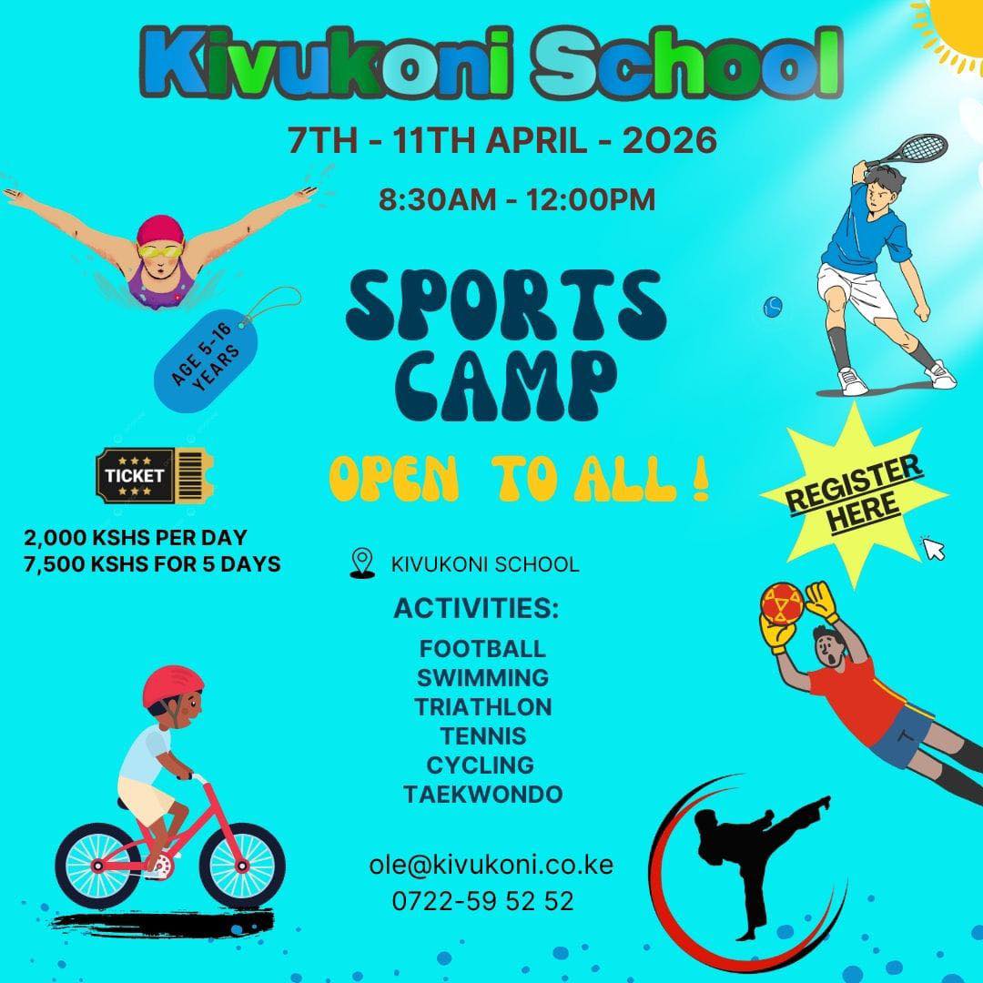 2 wholesome, fun activities for the kids and the family, as the holidays approach…
Check posters for details.
Active children = Happy and healthy children! 😎
#healthylifestyles #kilificounty #outdoors #welovesport