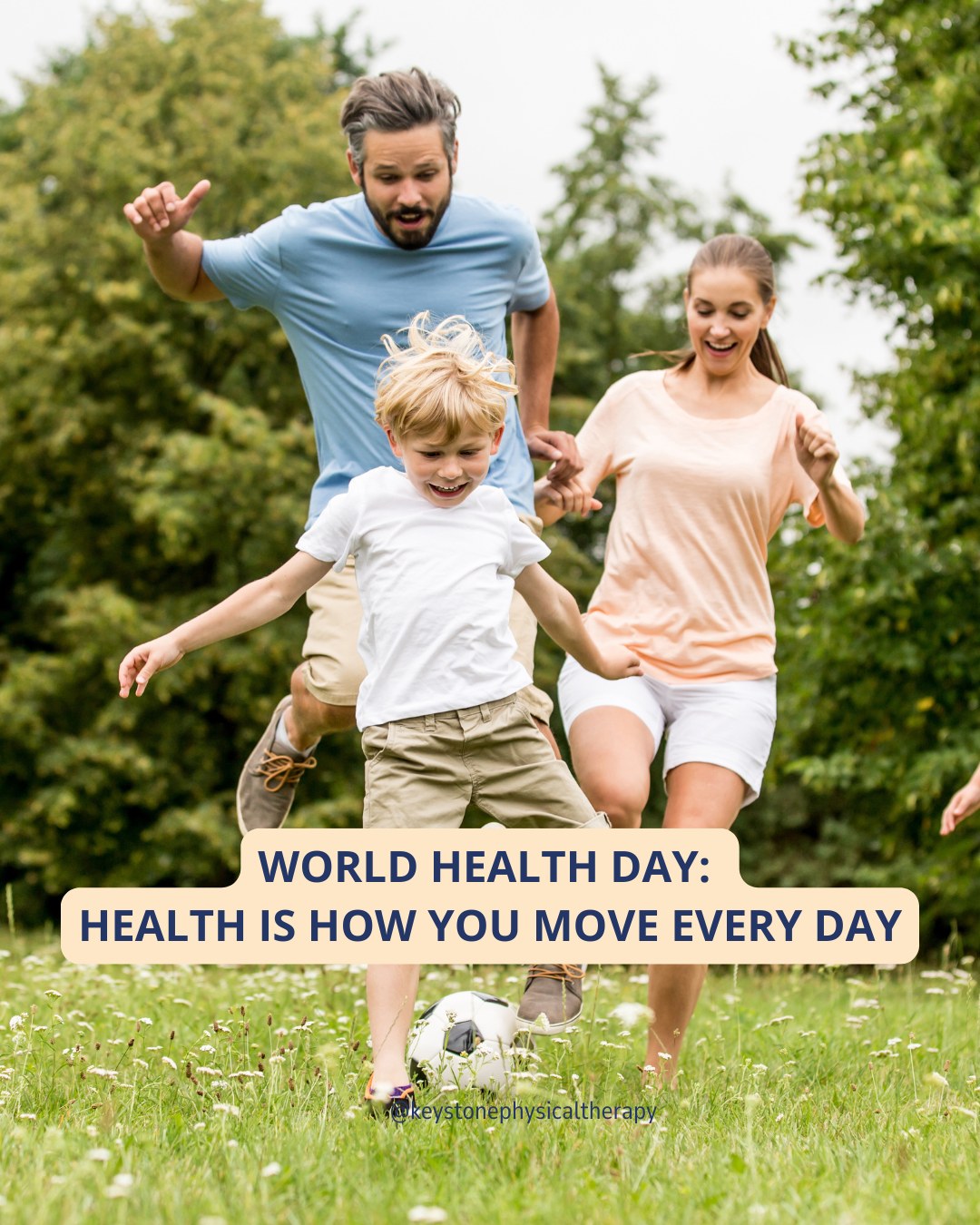 🌎 World Health Day reminder: health isn’t just what you do once in a while—it’s how you move, feel, and take care of your body every single day.
Whether it’s playing with your kids, going for a walk, or staying consistent with your exercises, movement is one of the most powerful ways to support your overall health.
Keep it simple. Keep it consistent. Keep moving. 💙
#WorldHealthDay #MoveEveryday #HealthyLiving #PhysicalTherapy #KeystonePT #StayActive #MoveBetter #FeelBetter #ActiveLifestyle #FamilyHealth #DailyMovement #WellnessJourney #HealthyHabits #InjuryPrevention #MobilityMatters #StrengthAndHealth #HealthyChoices #LiveWell #StayStrong #MovementIsMedicine #PTLife #HealthAndWellness #FunctionalMovement #PreventInjury #KeepMoving #WellnessMatters #ActiveFamily #MindBodyHealth #HealthyLifestyle #SmallStepsBigResults