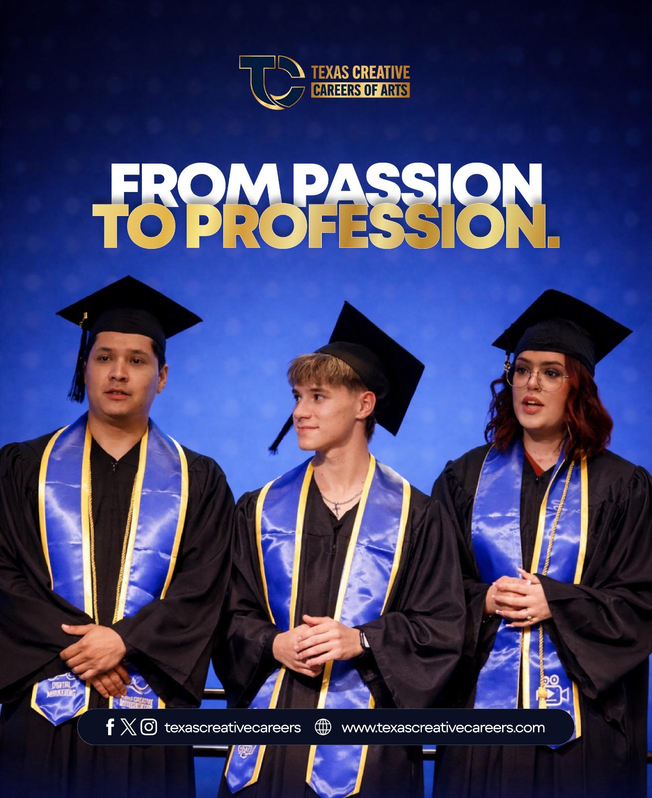 The journey from "one day" to "day one" of your new career starts here. 🎓✨
Huge congratulations to our graduates who turned their creative passions into professional certifications! At Texas Creative Careers of Arts, we don’t just teach—we prepare you to lead.
🚀 Ready to be in the next graduating class? Enrollment for 2026 is officially open!
#TexasCreativeCareers #ClassOf2025 #GraduationDay #PassionToProfession #ElPasoGrads #NewCareer