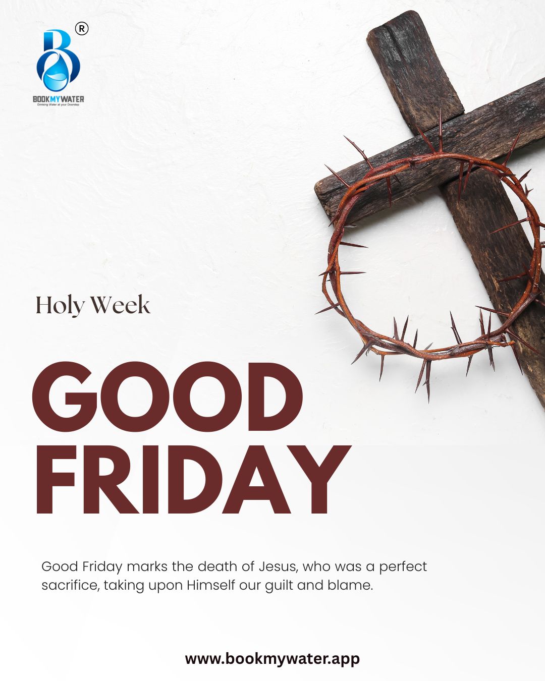 On this sacred day of reflection and faith,
may your heart be filled with peace,
your home with love,
and your life with purity.
Just like clean water nourishes the body,
may today bring purity to your thoughts
and strength to your spirit.
🌿 Stay blessed. Stay hydrated. Stay healthy.
— BookMyWater App 💙