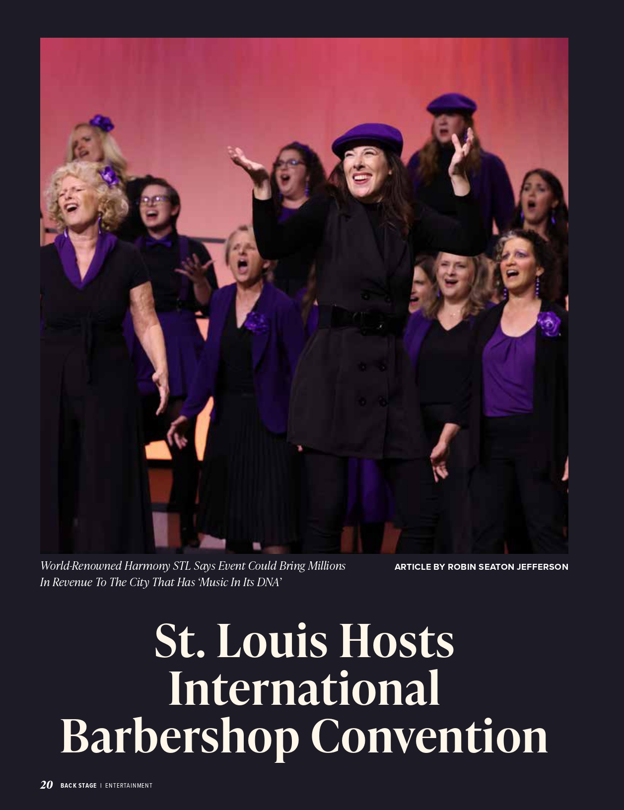 I’m incredibly grateful to @stcharlescitylifestylemag for highlighting what’s happening right here in our community as we get ready to welcome the International Convention with @barbershopharmonysociety to St. Louis!
Thousands of singers and music lovers will be here this summer as a powerful reminder of how much the arts matter in a city like ours! Check out the article in April’s issue and help support local arts! Link in stories!
#BarbershopHarmony
#StLouisArts
#LiveMusicCommunity
#HarmonySTL
#BHSConvention