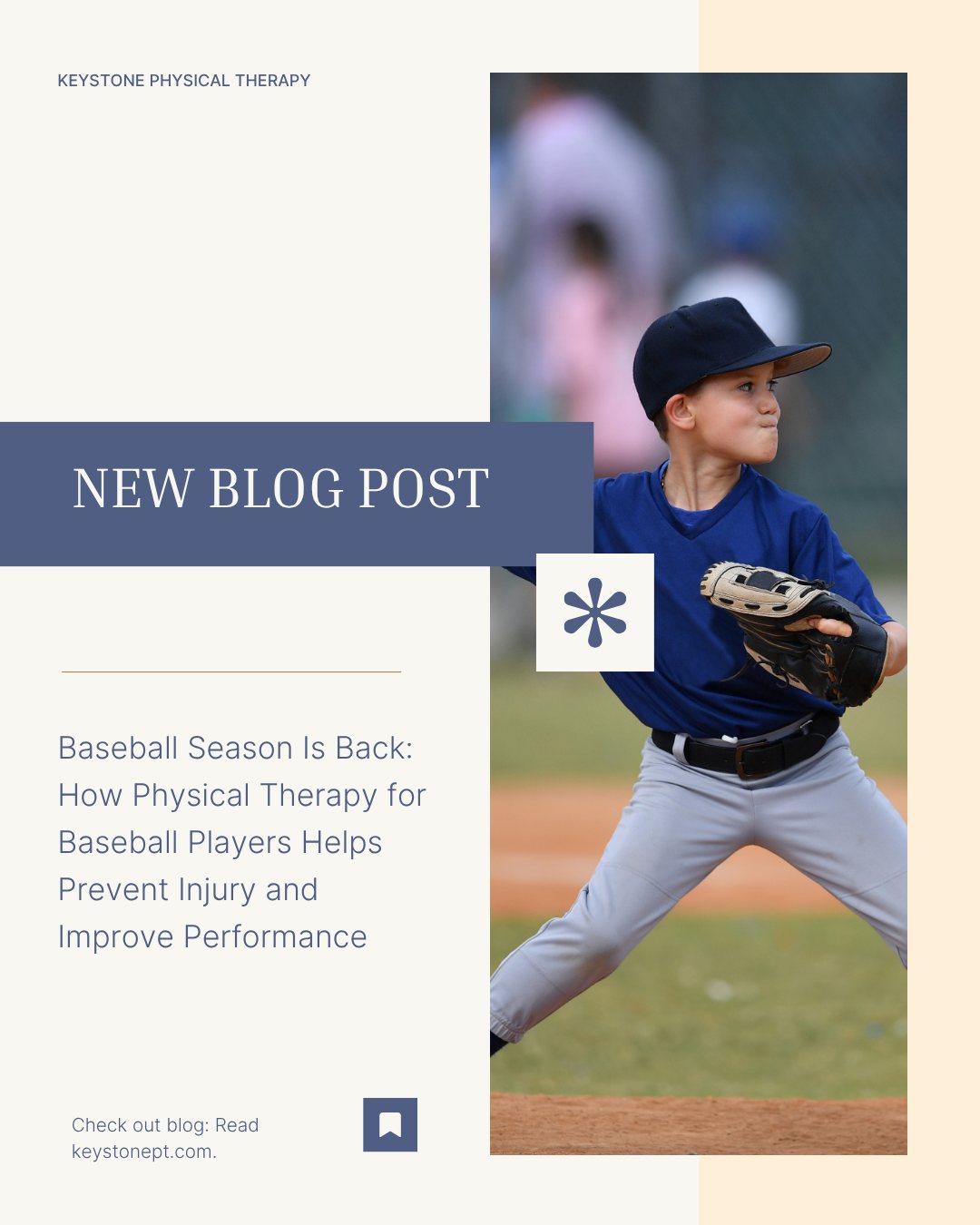 ⚾ Baseball season is back—and so are the demands on your body.
From throwing to sprinting, baseball requires strength, mobility, and proper mechanics to stay injury-free and perform at your best. Physical therapy isn’t just for recovery—it’s a proactive way to keep players strong, prevent common injuries, and improve performance all season long.
Whether you’re on the field or cheering from the sidelines, staying ahead of injury makes all the difference.
🔗 Read the full blog at keystonept.com
#BaseballSeason #BaseballLife #YouthBaseball #BaseballTraining #AthletePerformance #InjuryPrevention #SportsInjury #PhysicalTherapy #SportsPT #KeystonePT #StayInTheGame #ThrowingAthlete #ShoulderHealth #ElbowHealth #MobilityMatters #StrengthAndConditioning #SportsRecovery #HealthyAthlete #PerformanceTraining #YouthSports #AthleteLife #MoveBetterFeelBetter #SportsHealth #GameReady #TrainSmart #StayActive #ActiveLifestyle #PTWorks #PreventInjury #PlayStrong