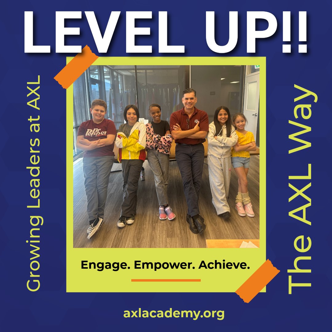 As we gear up for today’s Level Up Awards Ceremony, we are celebrating the growth, achievements, and hard work of our AXL Academy scholars.
This week, we captured a special video featuring both elementary and middle school students sharing their experiences and accomplishments in our Level Up program. Their voices truly reflect the dedication and progress we have seen throughout the year.
While filming, we also caught a great moment of our Executive Director, Christian De La Oliva, connecting with students and sharing in the excitement. Moments like these are what make our AXL community so special.
We are looking forward to recognizing the students who have made outstanding achievements in Level Up this year. We are proud of every scholar who continues to grow, lead, and strive for excellence.
Engage. Empower. Achieve.
#AXLAcademy #LevelUp #StudentSuccess #AXLStrong #EngageEmpowerAchieve
Mientras nos preparamos para la ceremonia de premios Level Up de hoy, estamos celebrando el crecimiento, los logros y el esfuerzo de nuestros estudiantes de AXL Academy.
Esta semana grabamos un video especial con estudiantes de primaria y secundaria compartiendo sus experiencias y logros dentro de nuestro programa Level Up. Sus voces reflejan verdaderamente la dedicación y el progreso que hemos visto a lo largo del año.
Mientras grabábamos, también capturamos un gran momento de nuestro Director Ejecutivo, Christian De La Oliva, conectando con los estudiantes y compartiendo la emoción con ellos. Momentos como este son los que hacen que nuestra comunidad de AXL sea tan especial.
Estamos emocionados de reconocer a los estudiantes que han alcanzado logros destacados en Level Up este año. Estamos muy orgullosos de cada estudiante que continúa creciendo, liderando y esforzándose por la excelencia.
Engage. Empower. Achieve.
#AXLAcademy #LevelUp #ExitoEstudiantil #AXLStrong #EngageEmpowerAchieve