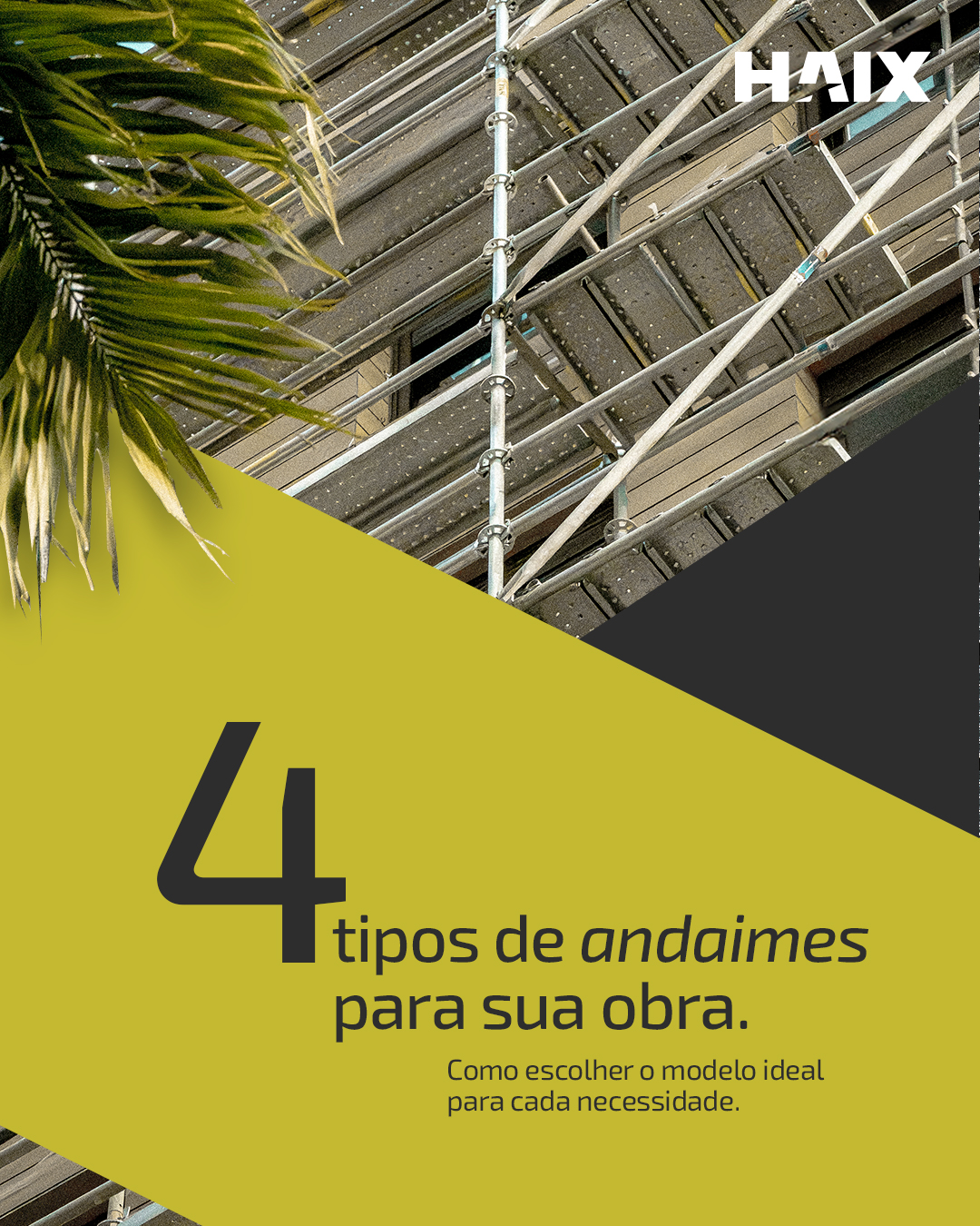Vai construir ou reformar e não sabe qual andaime escolher?
Cada modelo é indicado para diferentes fases e necessidades da obra, variando conforme a carga e a superfície.
Conheça as principais soluções do nosso portfólio e descubra qual é ideal para o seu projeto.
👉 Acesse o link da bio e fale agora com nosso time de especialistas.
#HAIX #HAIXRental #Andaimes #TrabalhoEmAltura #LocaçãoDeEquipamento #ConstruçãoCivil