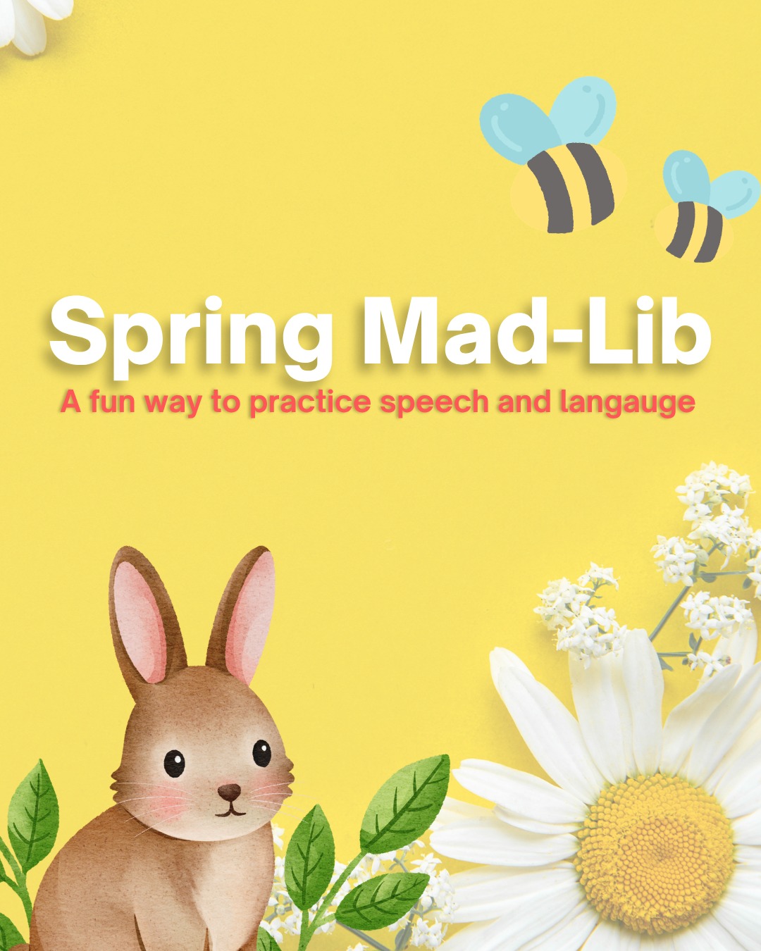 This silly Spring Mad Lib is one of my favorite ways to target grammar and speech sounds while keeping students engaged (and laughing the whole time). Save this for a fun spring session idea or use it as a quick language + articulation warm-up!
Download free activity here: https://www.teletalktherapy.org/file-share/eaac93d1-e479-4e19-84b5-73203e3849fe
