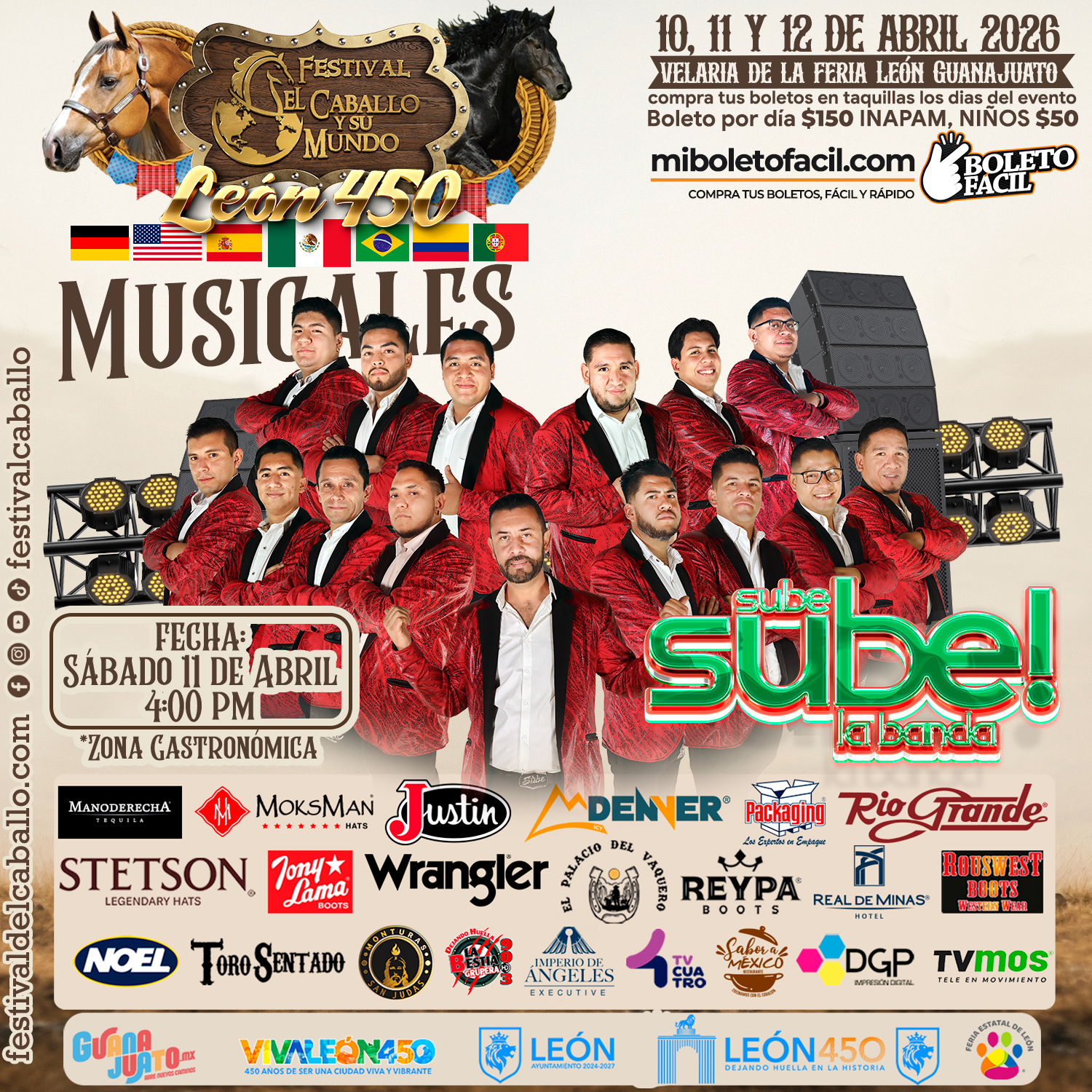Nos vemos en @festivalcaballo con @subesubelabanda No veo sus GPI!