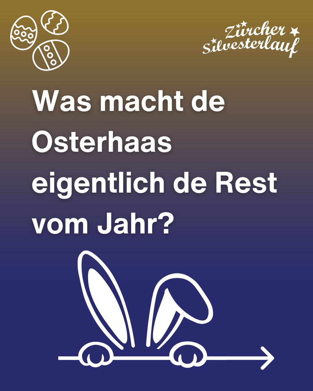 Kleines Oster-Rätsel für euch. 🐰🐣
#schöneostern #osterhase #zürchersilvesterlauf #runforfun