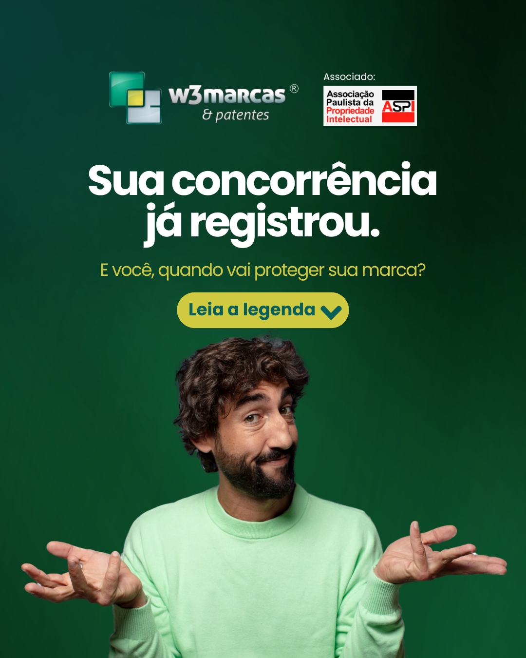 🚨 Sua concorrência pode já ter registrado. E você, vai esperar até quando?
Enquanto você adia, outros empresários garantem exclusividade no INPI e saem na frente juridicamente.
📌 Sem registro, sua marca fica exposta a:
❌ Cópias e uso indevido
❌ Perda do direito ao nome
❌ Notificações, processos e prejuízos
✅ Com o registro, você garante:
🔒 Exclusividade em todo o Brasil
📈 Valorização do seu negócio
⚖️ Segurança jurídica para crescer com tranquilidade
❗ A verdade que muita gente ignora:
quem registra primeiro, tem prioridade,não importa quem criou antes.
💼 A W3Marcas & Patentes cuida de todo o processo para você, com mais de 20 anos de experiência.
🚀 Não espere o problema aparecer. Resolva antes.
🌐 www.w3marcasepatentes.com.br
📲 Fale agora com um especialista:
📱 (85) 99105-4470
📧 registrecom@w3marcasepatentes.com.br
📧 vendas@w3marcasepatentes.com.br
#RegistroDeMarca #MarcaRegistrada #ProtejaSuaMarca #INPI #W3Marcas #PropriedadeIntelectual #DireitoEmpresarial #Empreendedorismo #EmpreendedorismoSeguro #MarcaForte #SegurançaJurídica #Negócios #Concorrência #Branding