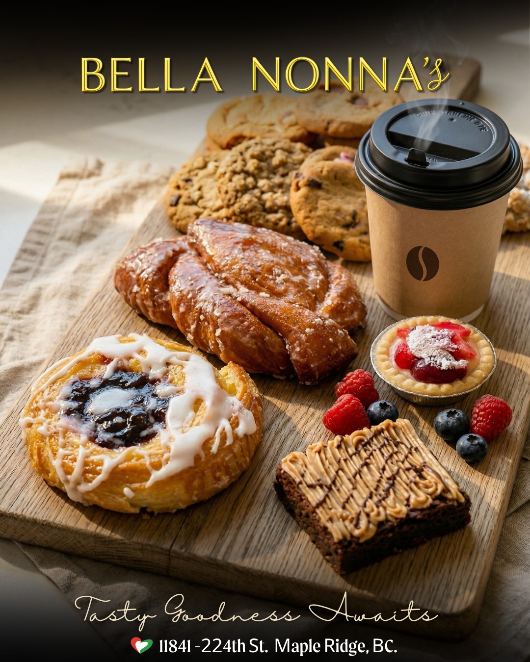 The Sweet Side of Easter… Continues 🇮🇹
Easter may be over…
but the sweetness doesn’t have to end.😍
From fresh pastries and cookies
to rich brownies and little indulgences—
there’s always room for something special. ❤️
Because in an Italian bakery…
every day after a celebration
is just another reason to enjoy something sweet. 😋
Stop by and treat yourself—you’ve earned it. 🫵
⸻
Bon Appetito! 😋
Warm regards,
The Bella Nonna’s Team 💪
📍 11841 224th St, Maple Ridge, BC
📞 (604) 467-7875
#BellaNonnas #ItalianBakery #FreshBaked #SweetTreats #MapleRidgeEats #DessertLovers #SupportLocal #AfterEaster #BakeryLife
