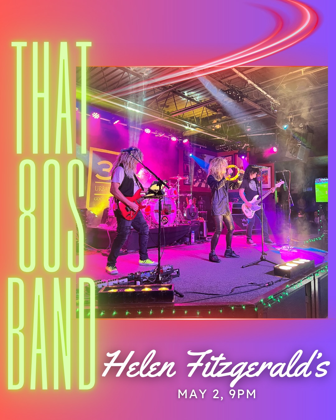 Kicking off May the only way we know how… LOUD!
We’ll see you at @helenfitzgeraldsirishpub on May 2 at 9pm for a full night of the 80s music you love, singalongs, and eyebrow-raising dance moves (yours AND ours). Let’s start the month right.