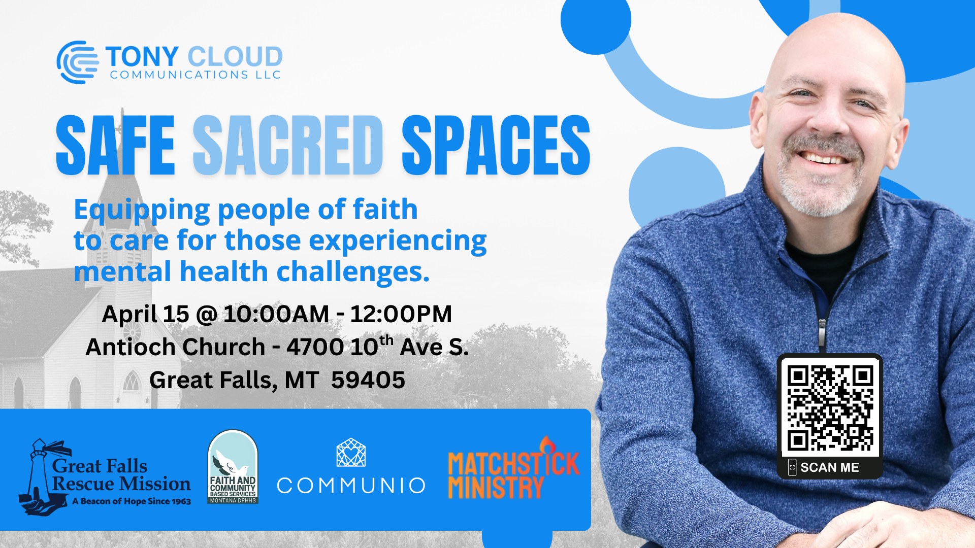 Looking forward to being in Great Falls, Montana for Safe Sacred Spaces on April 15.
Thank you to Great Falls Rescue Mission for sponsoring this event. See you there!
