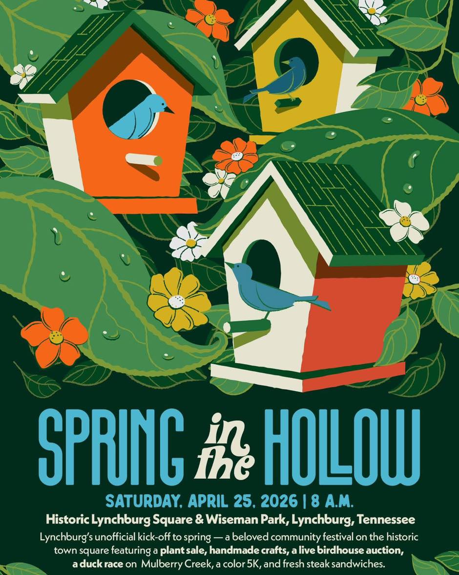 Mark your calendars Spring in the Hollow is approaching❗️
On April 25th, Spring in the Hollow brings together food, music and crafts! Making this the perfect Spring celebration for the entire family! 🌼🌷
Visit Lynchburgtn.com for more details!
⏰April 25th
📍Downtown Lynchburg Square
#lynchburg #VisitLynchburgTN #LynchburgTN #Tennessee