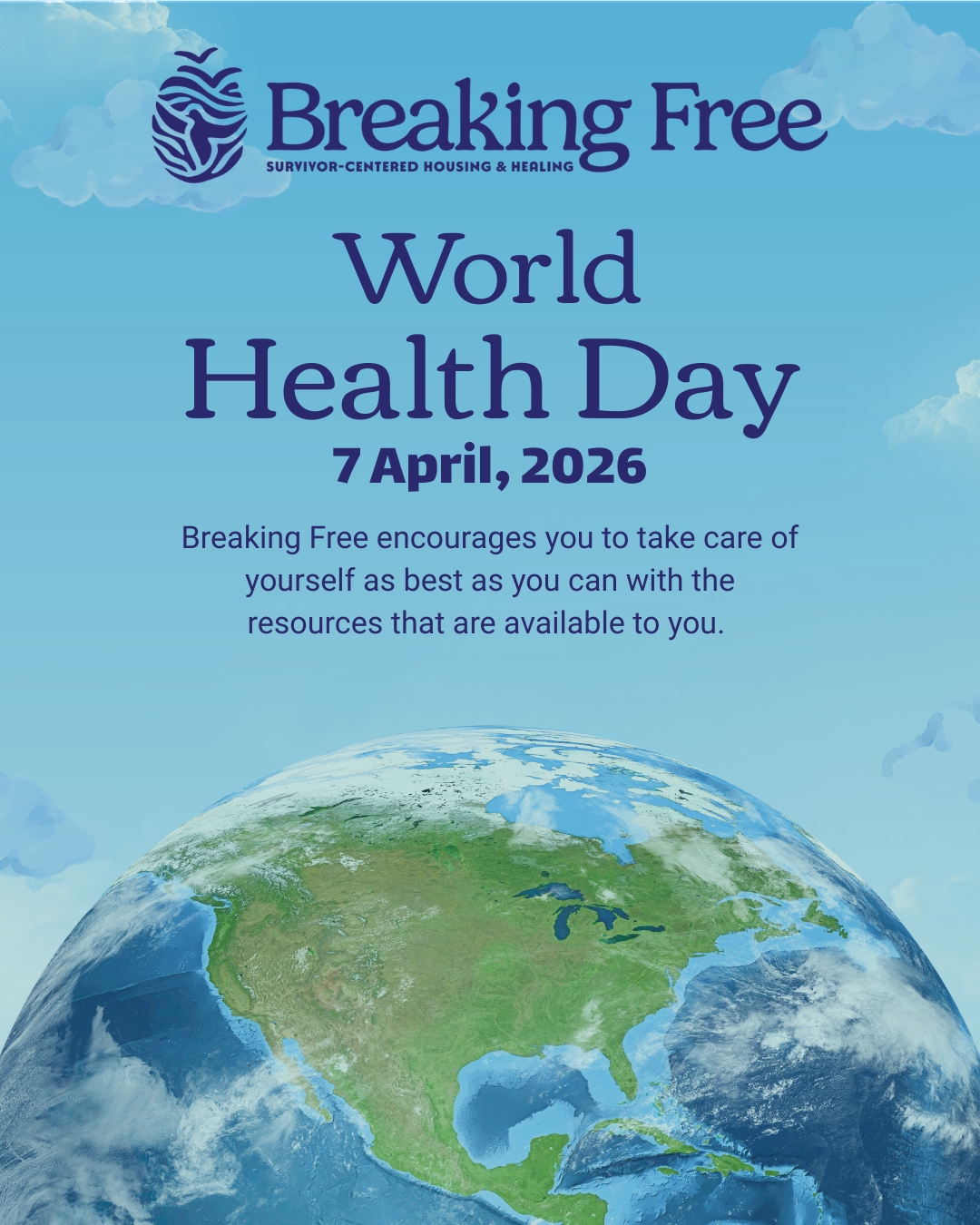 April 7 is World Health Day.
Health is not just physical. It includes safety, stability, and the ability to exist without harm.
For many survivors of exploitation and trafficking, health is impacted in ways that aren’t always visible.
It can look like chronic stress.
Interrupted sleep.
Anxiety or hypervigilance.
Barriers to accessing care.
Long-term physical and emotional impacts that don’t disappear overnight.
These outcomes are not random. They are the result of sustained harm and systems that fail to protect and support people.
Healing is possible. But it requires access, consistency, and care that meets people where they are.
At Breaking Free, health is part of the work every day. Through advocacy, housing, and support services, we walk alongside survivors as they navigate what healing looks like for them.
Health is not a privilege. It is a right.
And creating the conditions for that health is a shared responsibility.
#WorldHealthDay #SupportSurvivors #HealthIsARight #PreventionIsPossible #EndExploitation