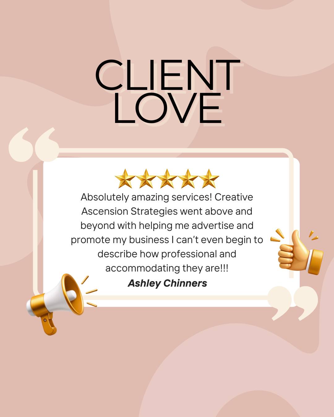Great strategy deserves great feedback.
If we’ve helped you:
• Clarify your brand
• Build a stronger online presence
• Organize the chaos behind the scenes
We’d be honored if you left a review about your experience.
Your words help other business owners feel confident taking the next step. And that’s a big deal. 💛