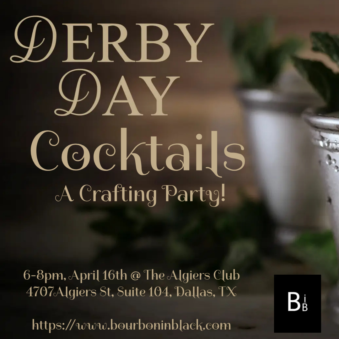 Let's make some classic & modern Derby-styled cocktails @The_Algiers Club! Tickets will go fast at https://www.bourboninblack.com