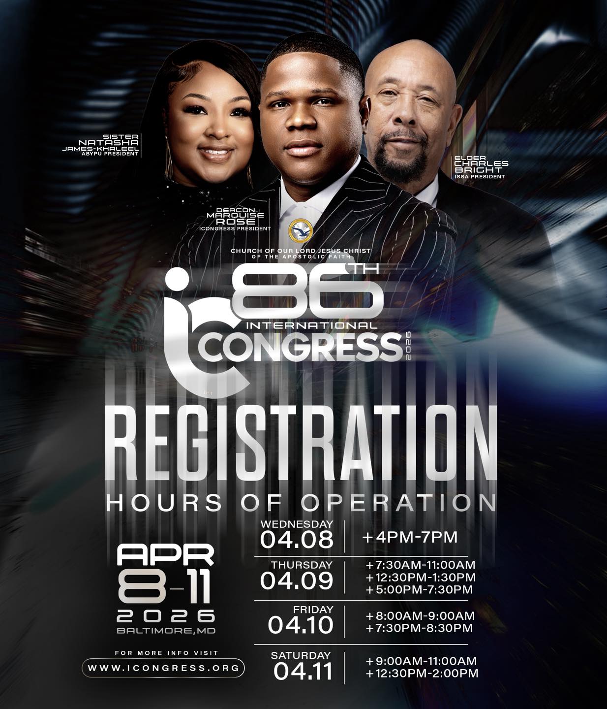Registration will be open from 9:00AMâ11:00AM and from 12:30PMâ2:00PM so you can participate in todayâs experiences. Donât wait until the last minute and stop by registration today.