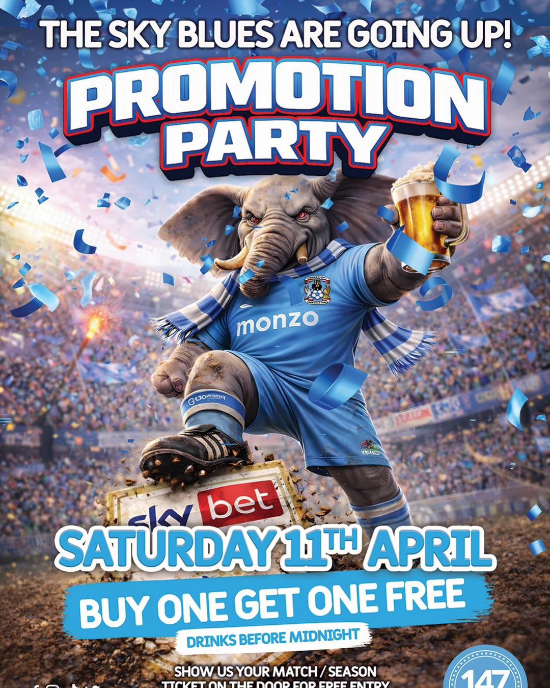 All eyes on tomorrow
Tomorrow could be the BIGGEST night in the city’s history & we are ready to host our biggest party EVER
We open from 4 with our MASSIVE Day session followed by the only place to be seen on a Saturday
Party with us all the way through til 4am