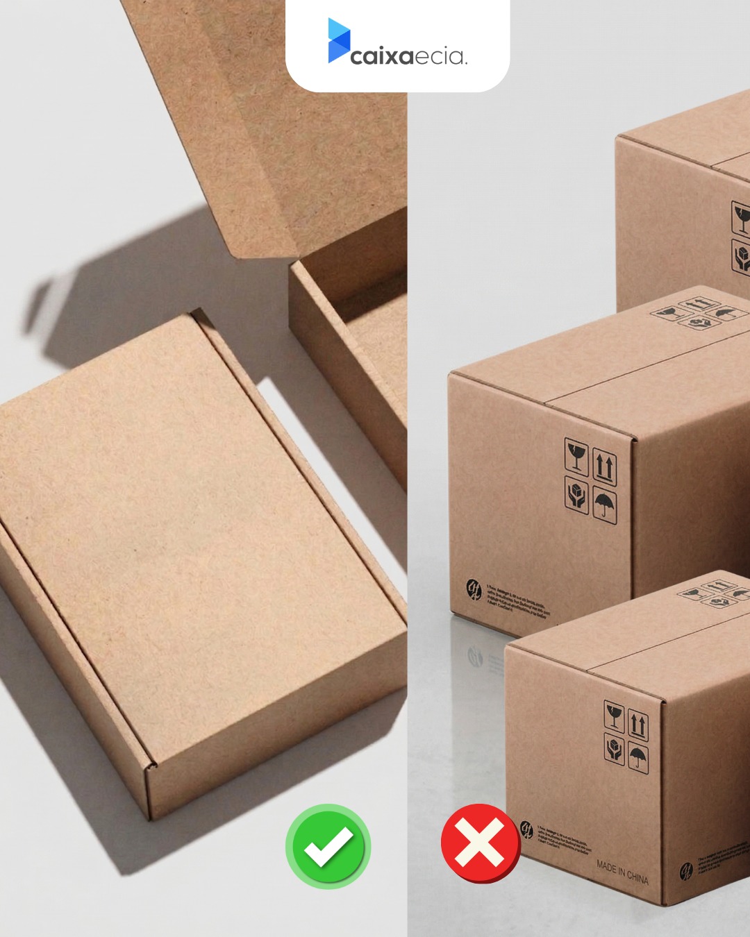Evite improvisos e escolha a embalagem certa para garantir que seu produto chegue intacto ao cliente. O jeito certo não só protege, mas também transmite profissionalismo e cuidado com a sua marca. ✨
#EmbalagemDeQualidade #JeitoCertoDeEmpacotar #CaixaEcia #SegurançaNosEnvios #Profissionalismo"