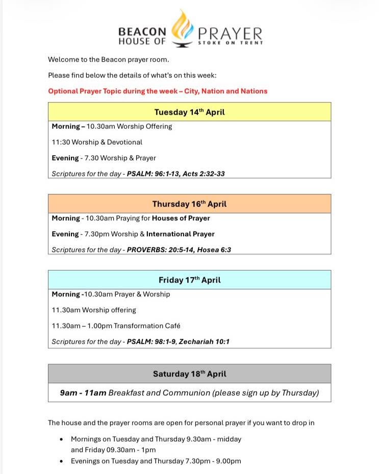 We are looking forward to welcoming you back tomorrow!
Here’s the plan for the week ahead 🙏❤️