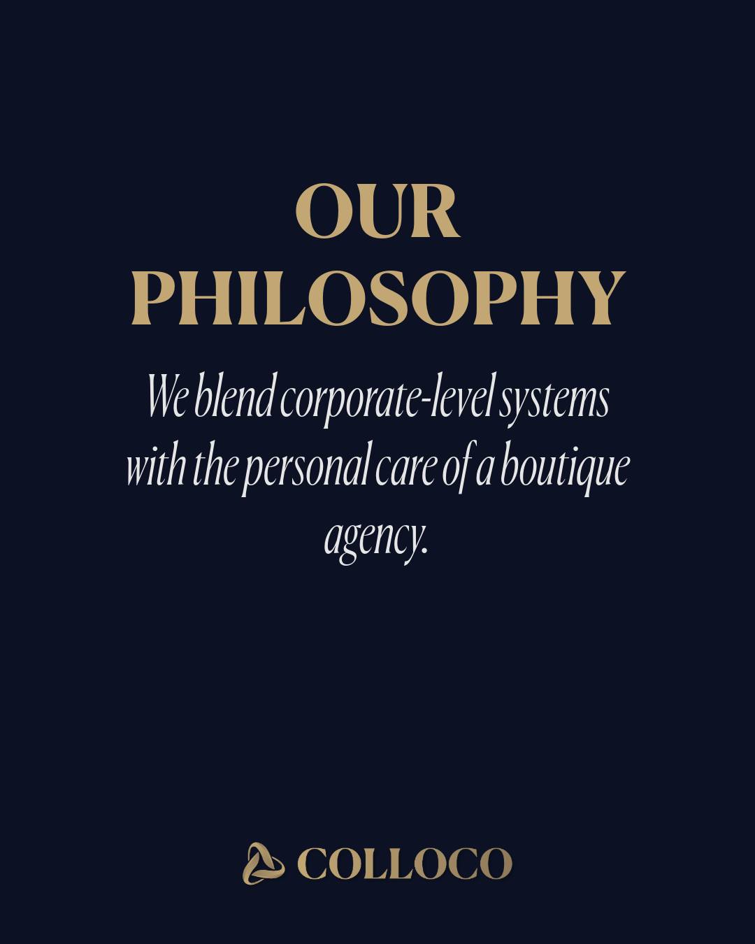 OUR PHILOSOPHY
We believe marketing should feel good —
clear, intentional, and real.
Not forced. Not overcomplicated. Not disconnected.
Because the strongest brands aren’t built on noise —
they’re built on a clear understanding.
At Colloco, everything we create is guided by three principles:
Clarity builds trust.
When people understand you, they believe in you.
Purpose drives growth.
When your message aligns with your mission, momentum follows.
Energy shapes results.
What you put into your brand is what comes back to you.
When your marketing feels right —
aligned, focused, and authentic —
you stop chasing attention…
…and start attracting the right people, naturally.
Marketing that feels good.
💻www.colloco.marketing
#marketingstrategy #BrandingExperience #socialmedia #brandingexperience #colloco #WebsiteDesigner