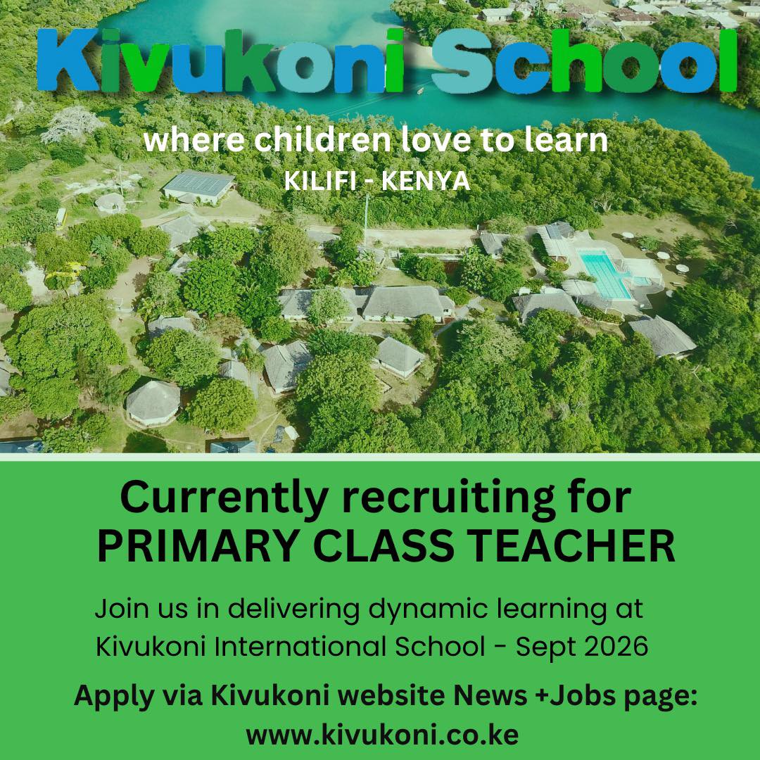 A wonderful opportunity for a dedicated and dynamic international educator. Significant BNC experience essential, with enquiry based learning experience an advantage.
From Sept 2026.
*Apply only via link on website please.
#healthyenvironment #wherechildrenlovetolearn #passionandpurpose #internationalschoolskenya #whereteacherslovetoteach