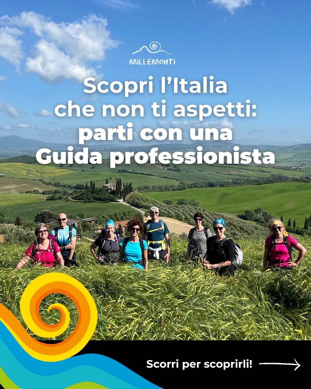 C’è un modo diverso di scoprire l’Italia 🇮🇹✨
Più autentico, più lento, più vicino alla natura… 🌿🚶♂️🚴♀️ E soprattutto capace di coinvolgerti davvero!
Un modo fatto di passi, di pedalate, di respiri pieni di natura e di momenti che restano.
Se ami esplorare e vivere i territori in modo attivo — a piedi 🥾 o in e-bike 🚴♂️ — e vuoi farlo insieme a una Guida professionista capace di trasformare ogni itinerario in un racconto fatto di storie, dettagli ed emozioni… allora sei nel posto giusto.
👉Scorri il carosello e scopri cosa ti aspetta nei prossimi mesi! ⚡
#millemonti #outdoors #trekking #viaggiare #viaggio #vacanza #viaggiotrekking #vacanzedigruppo #viaggiodigruppo
@sportlandweb_ @kayland_official @rockexperienceofficial @guidealpinelombardia @guidealpine_italiane