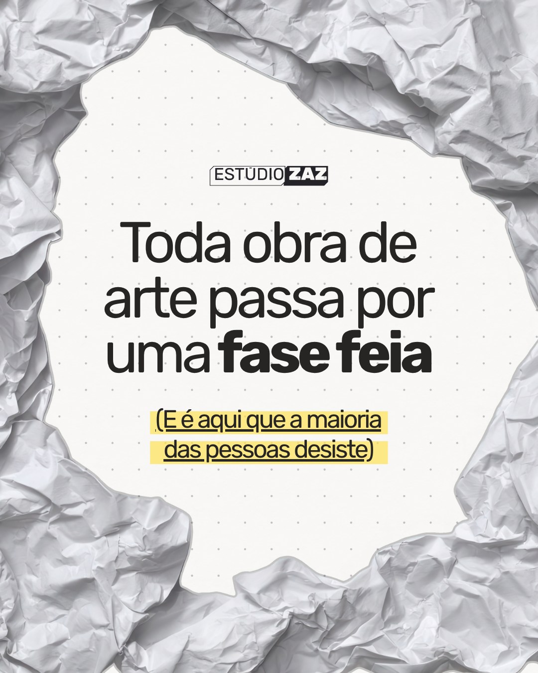 A gente romantiza demais o resultado e esquece que o caminho é cheio de curvas tortas. 🎨
Criar exige estômago pra aguentar o "ainda não tá bom". Se tu tá nessa fase com a tua peça ou teu desenho, confia no processo. O erro é o mapa pra tu chegar no acerto.
O ZAZ é o lugar seguro pra tu passar pela fase feia até chegar na tua obra-prima.
Somos um ateliê educativo, localizados na cidade de Pelotas/RS. Oferecemos aulas de cerâmica, pintura, desenho e aquarela.
#arte #artista #atelie #pelotas