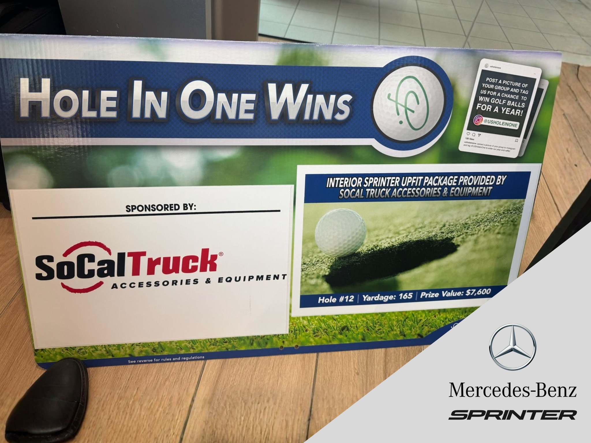 We’re excited to share the main Hole-In-One prize for this year’s Golf Classic.
Presented by our Eagle Sponsor, @escondidobenz , this featured prize is an Interior Sprinter Upfit Package provided by @socaltruck Accessories & Equipment.
📍 Hole #12
⛳ 165 yards
💰 $7,600 value
Thank you @escondidobenz @socaltruck for your support!
#PHCCSanDiego #GolfClassic2026 #HoleInOnePrize