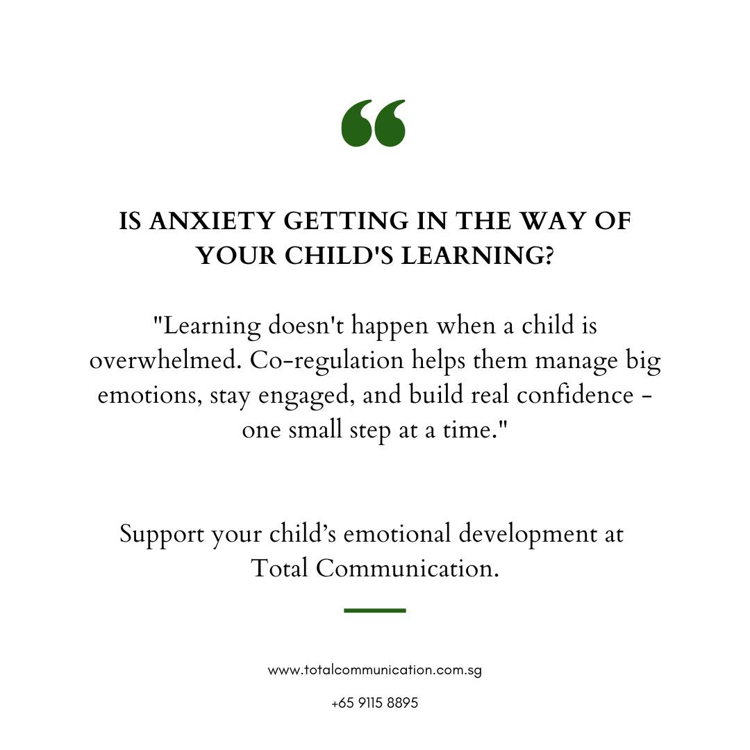 Is anxiety getting in the way of your child's learning? You don't have to figure it out alone.
Connect with us to learn more.
Call/WhatsApp: +65 9115 8895
#parentingsingapore #specialneedssingapore #therapyforkids #sgparents #mindfulparenting