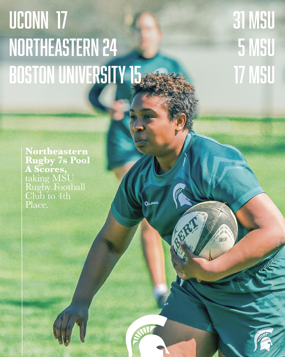 Nobody had us finishing this high… but we showed up and proved exactly who we are.
4th place at Northeastern Rugby 7s, battling through every game and coming out stronger each time. This team keeps rising, and we’re not done yet.
Upward trajectory only from here ⬆️💚