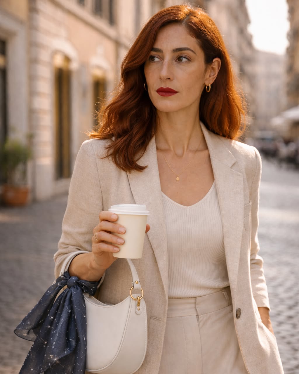 Some days it’s just about pulling things together without overthinking it. A simple scarf tied to the bag adds a bit of structure, a bit of contrast, and suddenly everything feels more intentional. Easy, but considered.
Photo credit and scarf: @magellantravelgifts
Find it at: https://magellantravelgifts.etsy.com/listing/4439186140
#rometravel #quietluxury #effortlessstyle #dailyessentials #styledetails