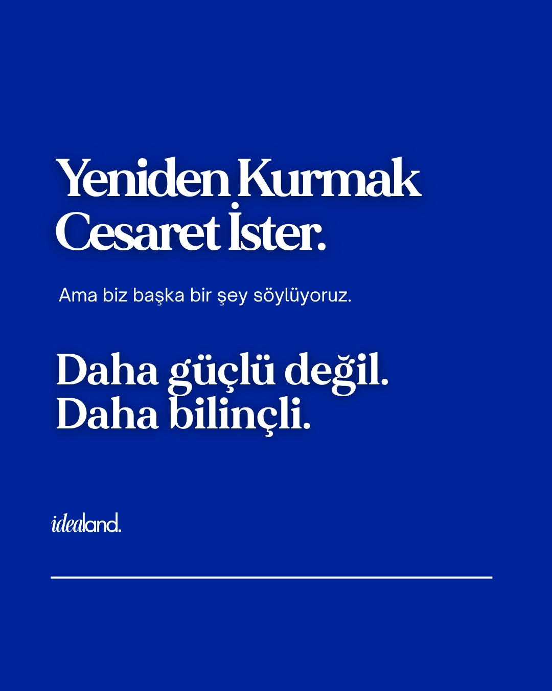 Bazen hayat dağılır.
Planlar değişir, yön kaybolur.
Ve tam o noktada bir seçim gelir:
Aynı şekilde devam etmek mi,
yoksa bilinçli bir şekilde yeniden kurmak mı?
Yeniden başlamak her zaman zor değil.
Ama farkında olarak başlamak…
gerçek dönüşüm orada başlar.
Kaydet.
Belki bir gün yeniden kurman gerektiğinde hatırlarsın.