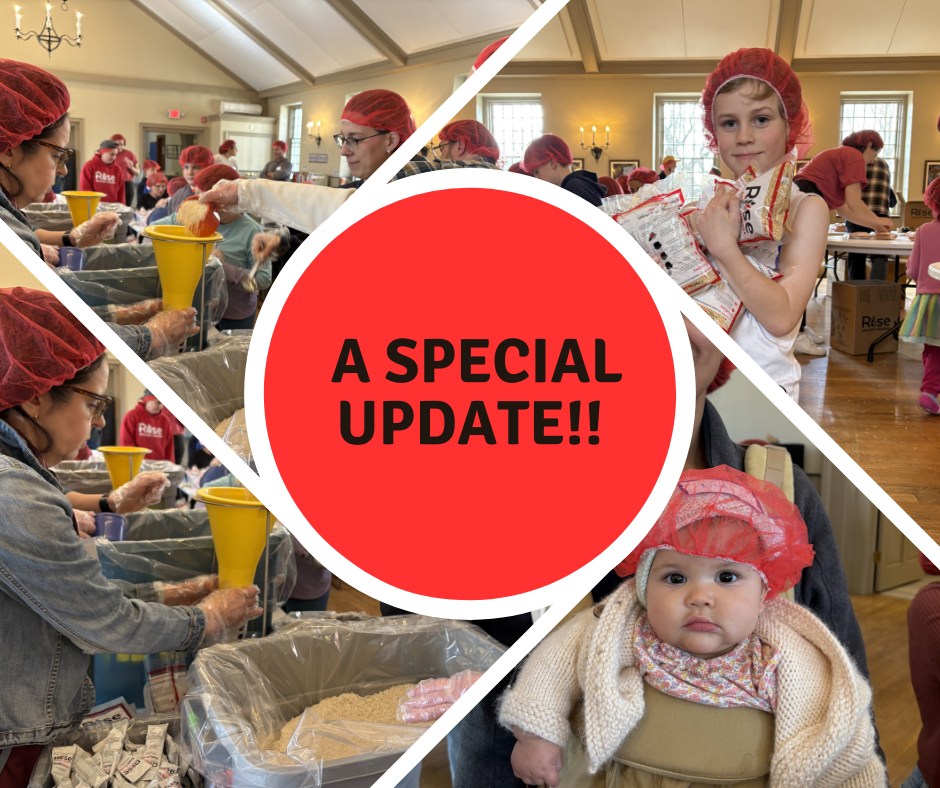 ✨A @riseagainsthunger update!!🍎✨
On March 14th, volunteers at St. Mary's packed over 10,000 meals to be sent to children and families in food-insecure communities. We are happy to announce that these meals are now headed to the Philippines! They will be distributed at schools and early education centers in rural areas where they are needed most. Thank you again to all who helped out!
#CommunityEvent #Riseagainsthunger #newtonma